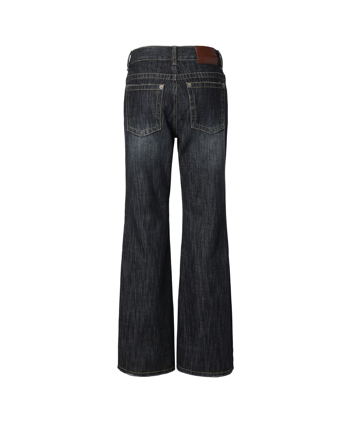미레코(MIRECO) BOLD STITCH FLARE PT INDIGO BLACK