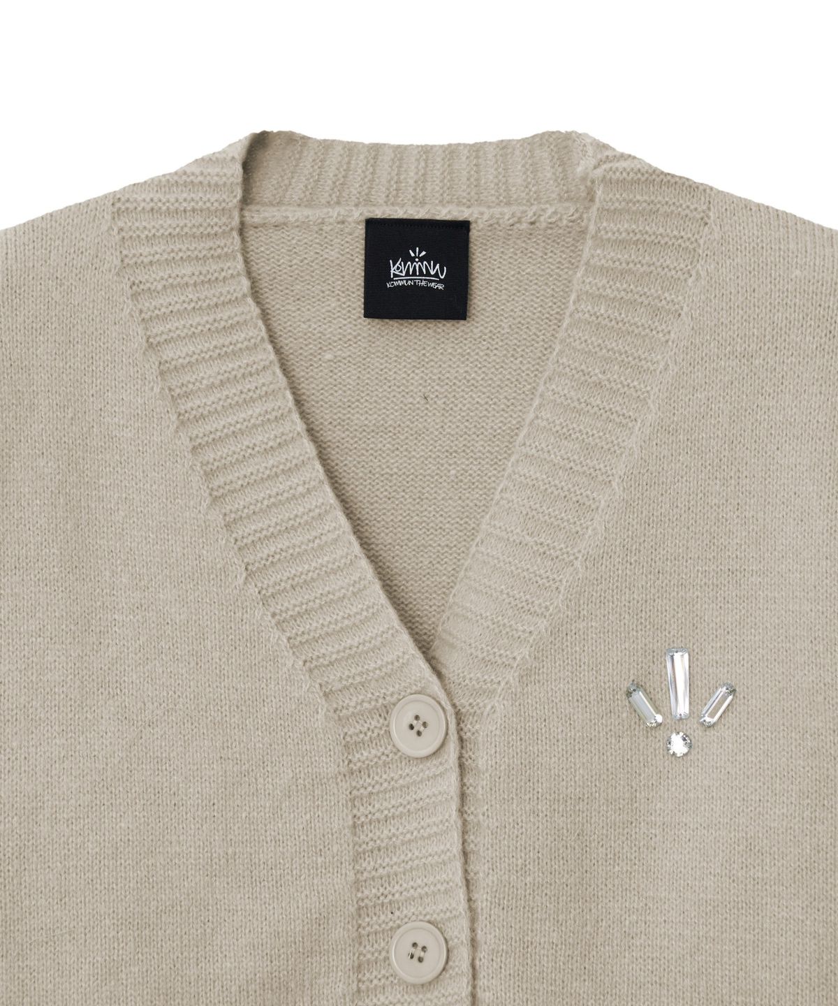 커뮨더웨어(KOMMUNTHEWEAR) KOMMUN KNIT TWIN SET BEIGE 커뮨 니트 트윈 세트 베이지