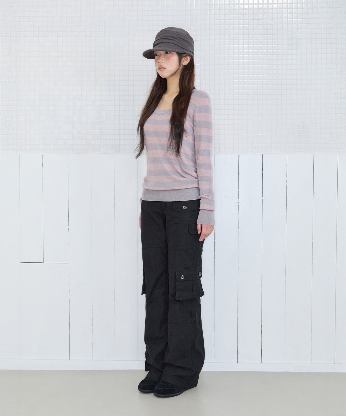 미레코(MIRECO) MULTI POCKET CARGO PT BLACK