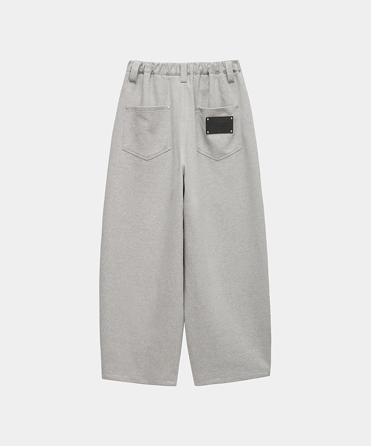 에트오소메(ETRE AU SOMMET) Panel Pocket Wide Training Pants (Melange Gray)