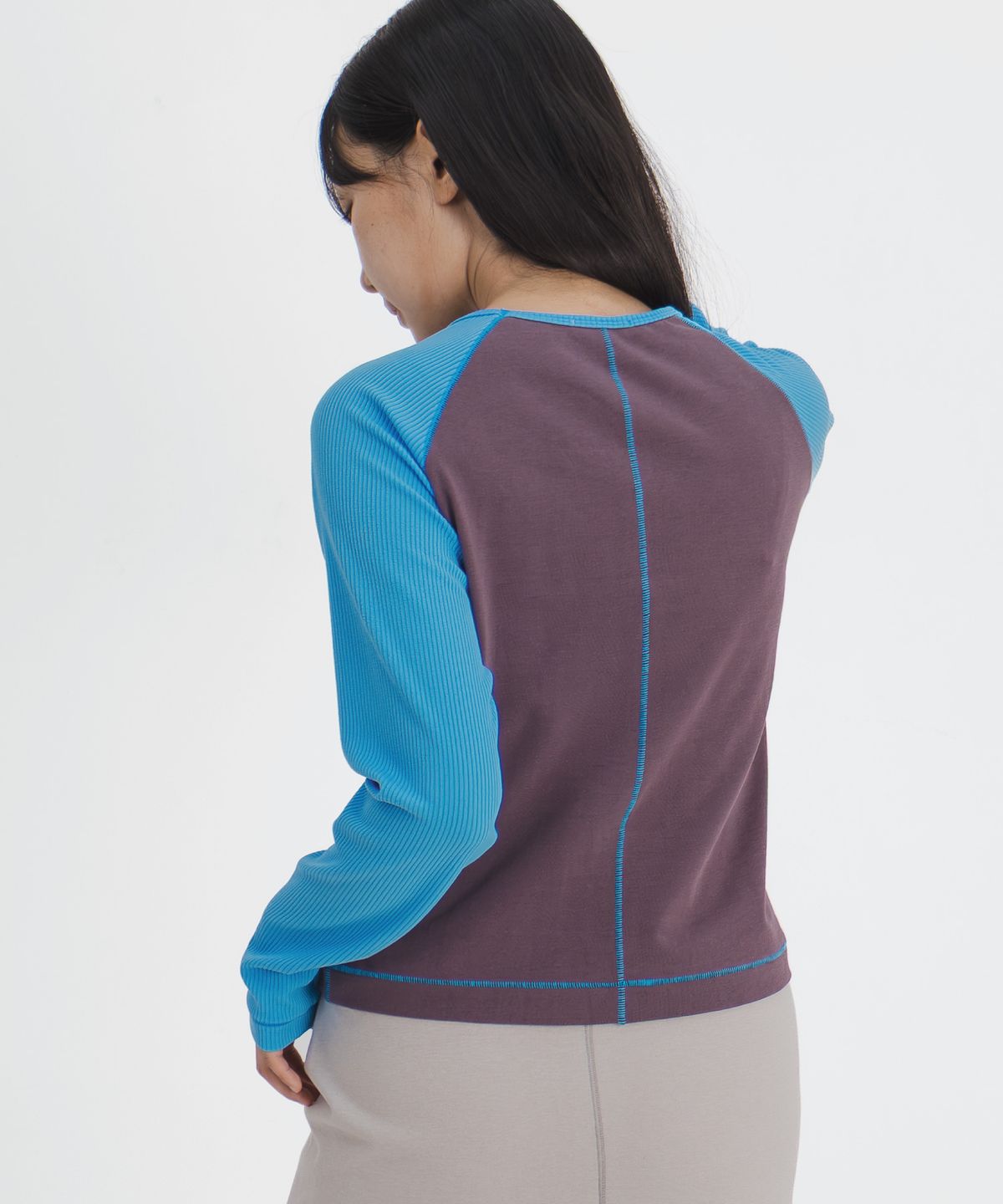 고리(GORI) Stitch Raglan Long Sleeve (purple)