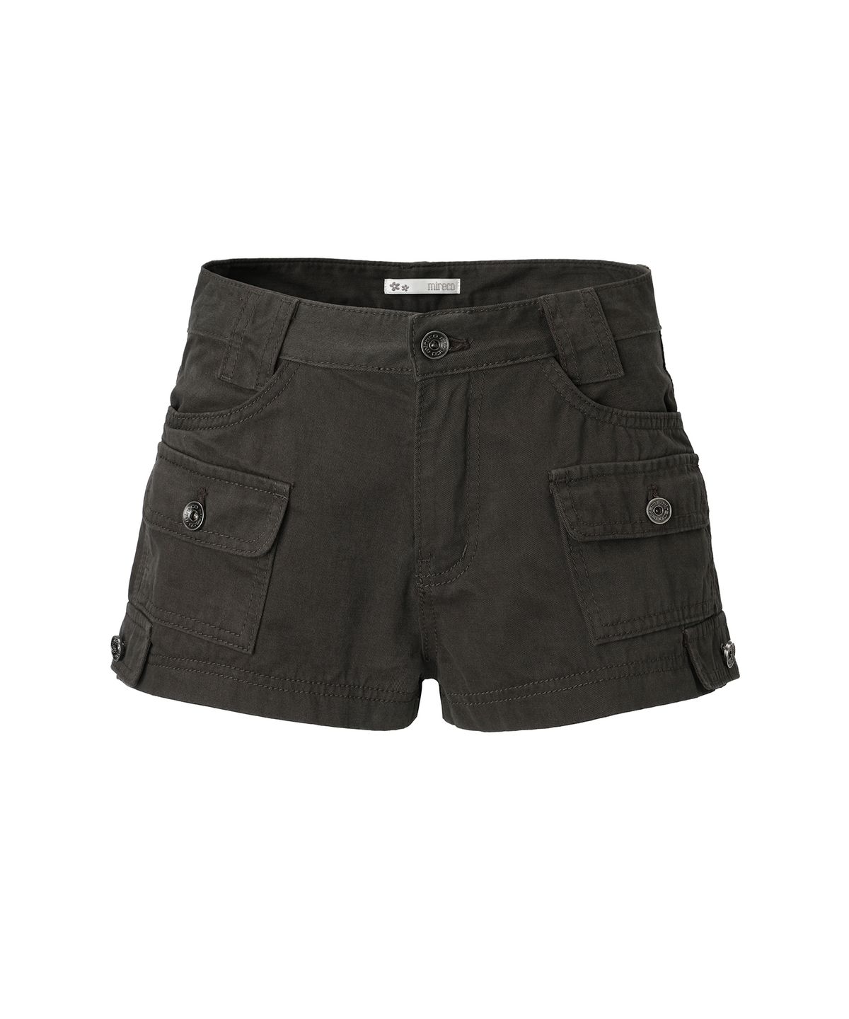 미레코(MIRECO) MULTI POCKET CARGO SHORTS DEEP BROWN