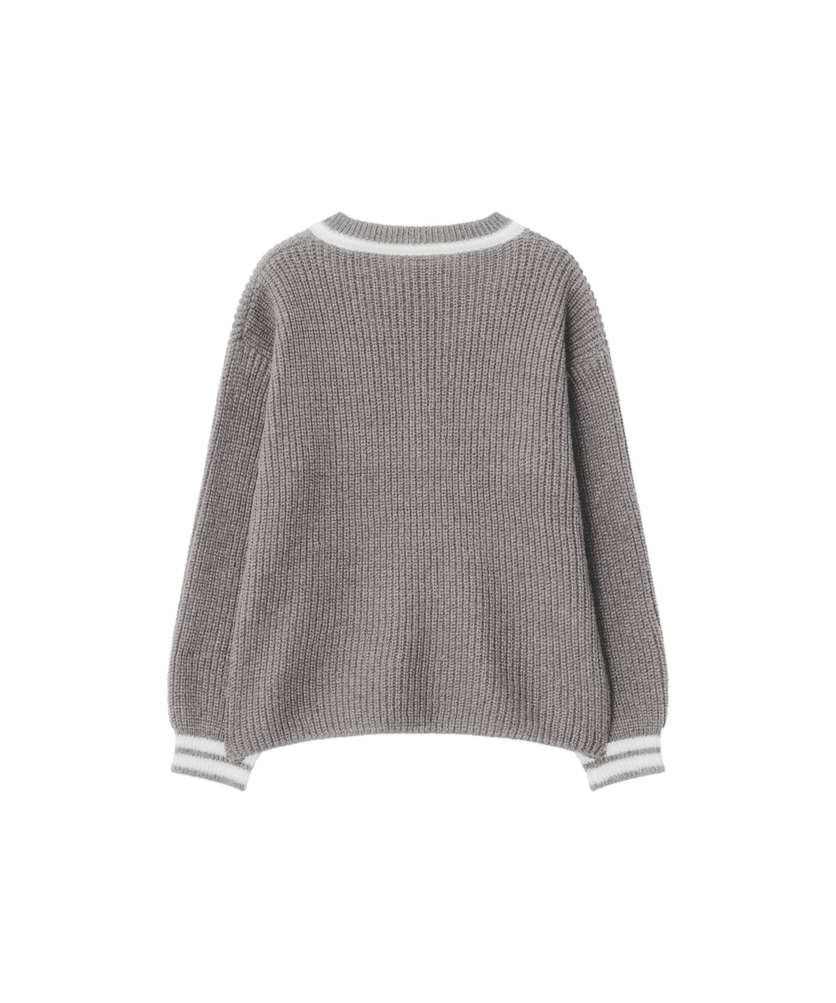커뮨더웨어(KOMMUNTHEWEAR) KOMMUN VNECK KNIT SET GREY 커뮨 브이넥 니트 셋트 그레이