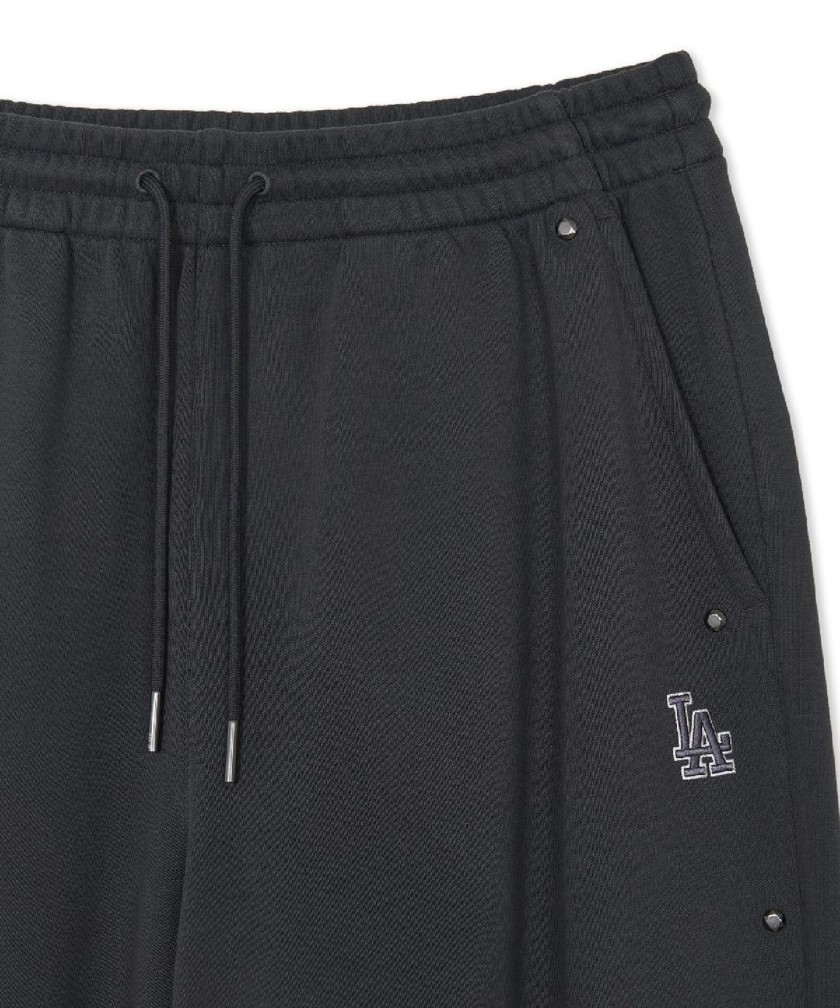 엠엘비(MLB) 베이직 스몰로고 스터드 와이드 팬츠 LA (D.Charcoal Grey)