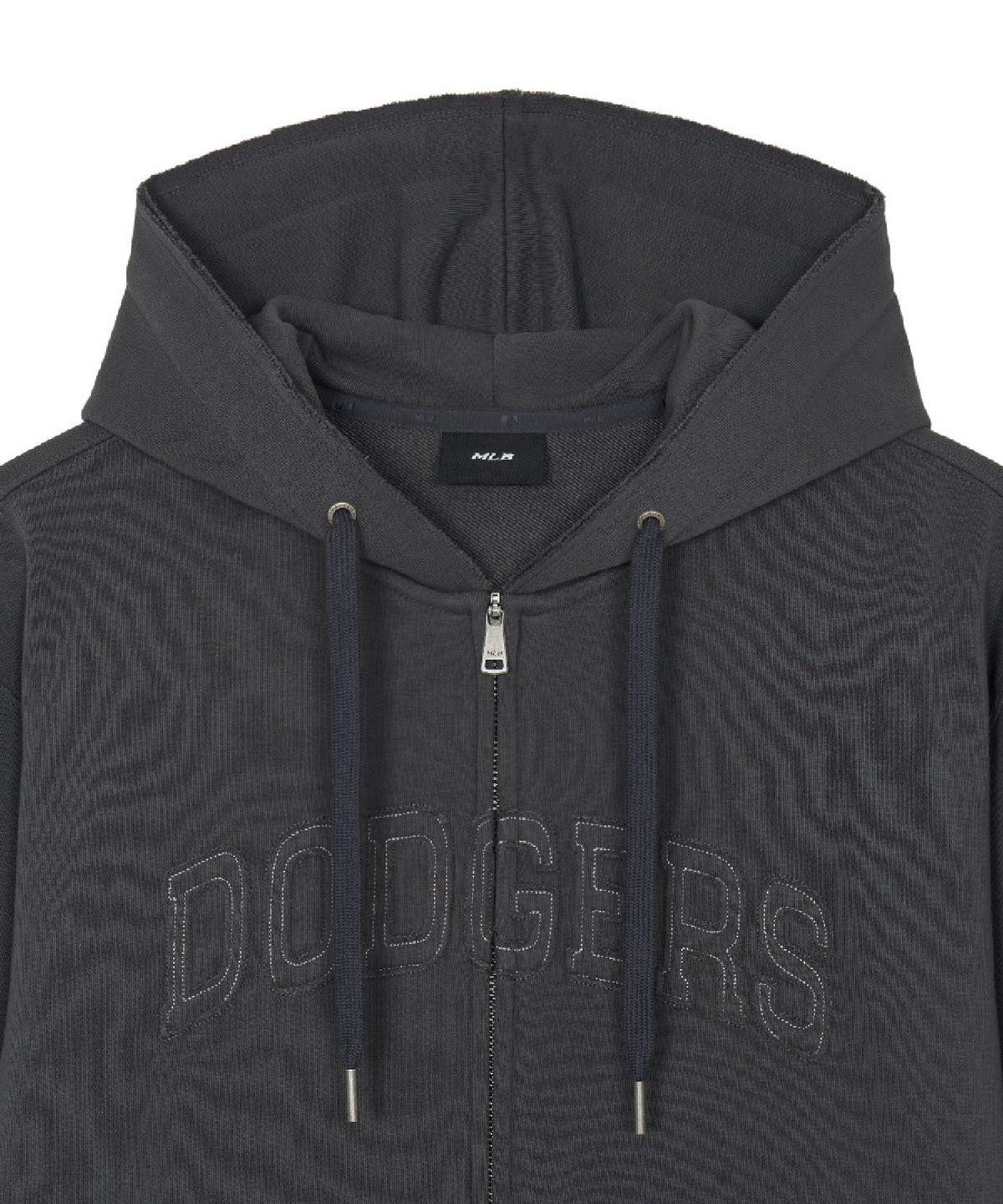 엠엘비(MLB) 바시티 빈티지 뉴 빅 레터링 후드집업 LA (D.Charcoal Grey)