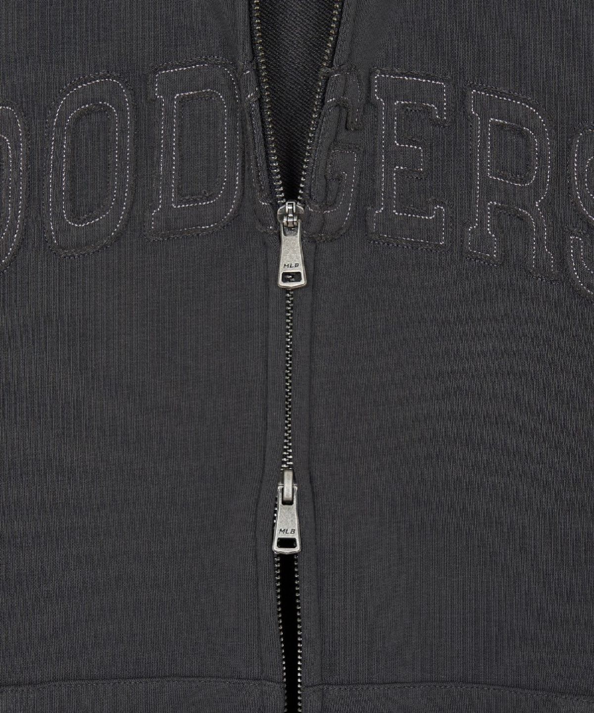 엠엘비(MLB) 바시티 빈티지 뉴 빅 레터링 후드집업 LA (D.Charcoal Grey)