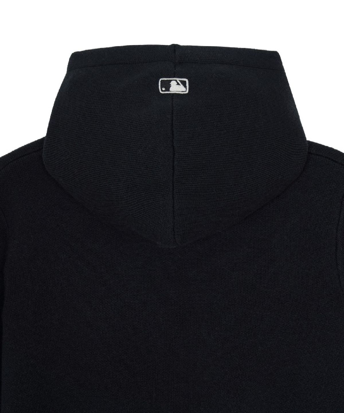 엠엘비(MLB) 여성 바시티 레터링 후드 스웨터 풀오버 LA (Black)
