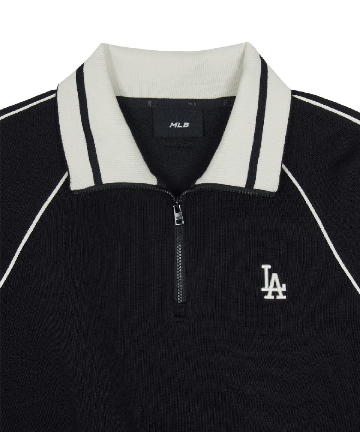 엠엘비(MLB) 여성 바시티 스포티브 반집업 맨투맨 LA (Black)