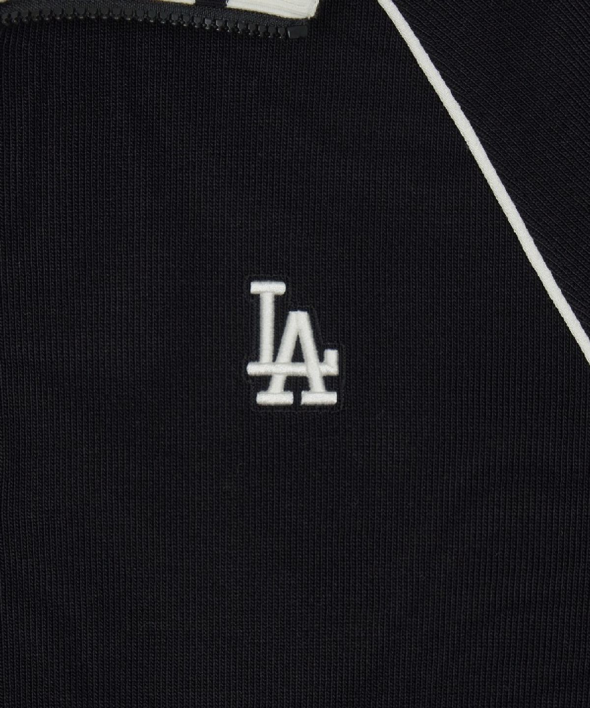 엠엘비(MLB) 여성 바시티 스포티브 반집업 맨투맨 LA (Black)