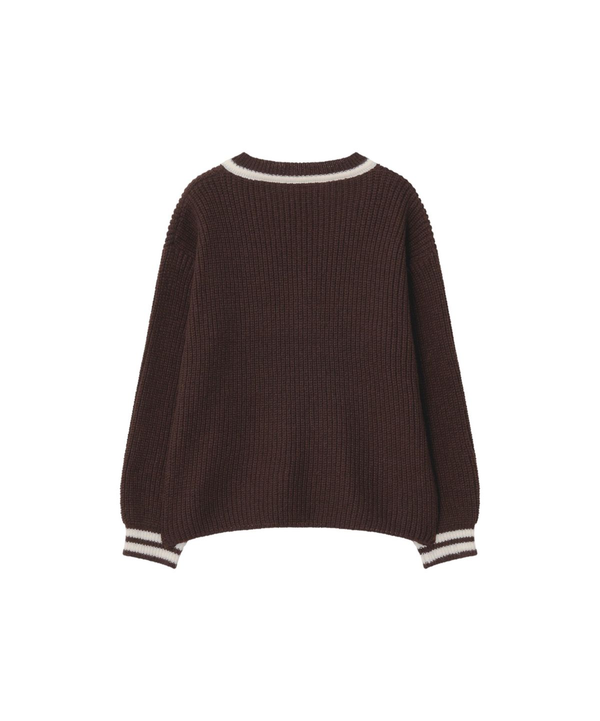 커뮨더웨어(KOMMUNTHEWEAR) KOMMUN VNECK KNIT SET BROWN 커뮨 브이넥 니트 셋트 브라운