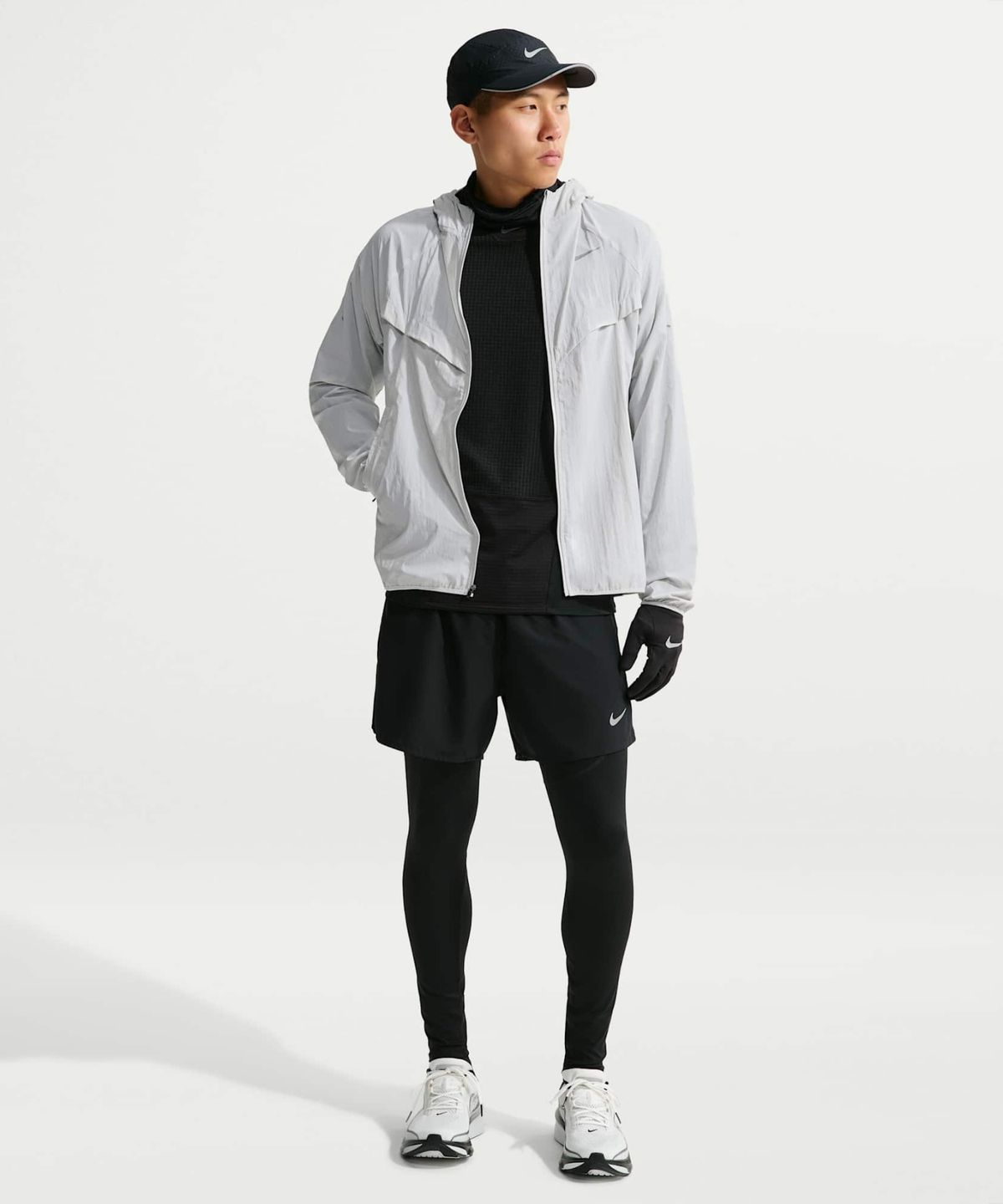 나이키(NIKE) 스트라이드 리펠 UV 러닝 재킷 M - 그레이 포그 / HV4549-097