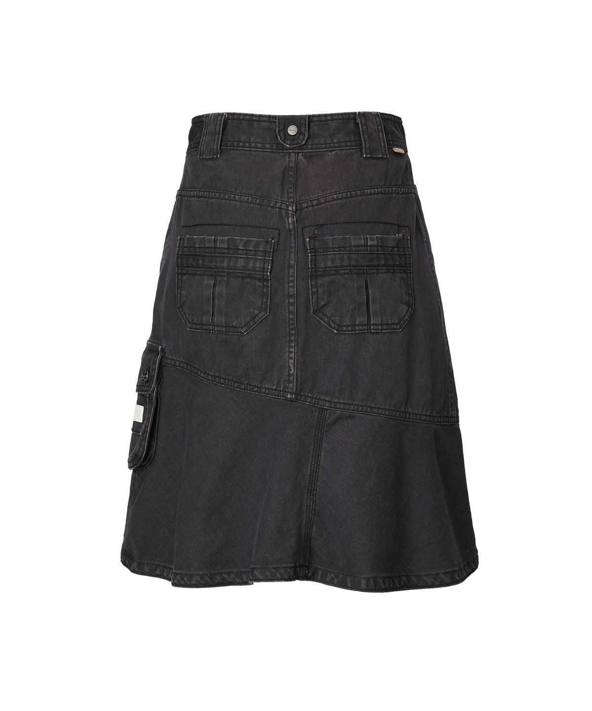 미레코(MIRECO) CARGO POCKET MERMAID MIDI SK CHARCOAL