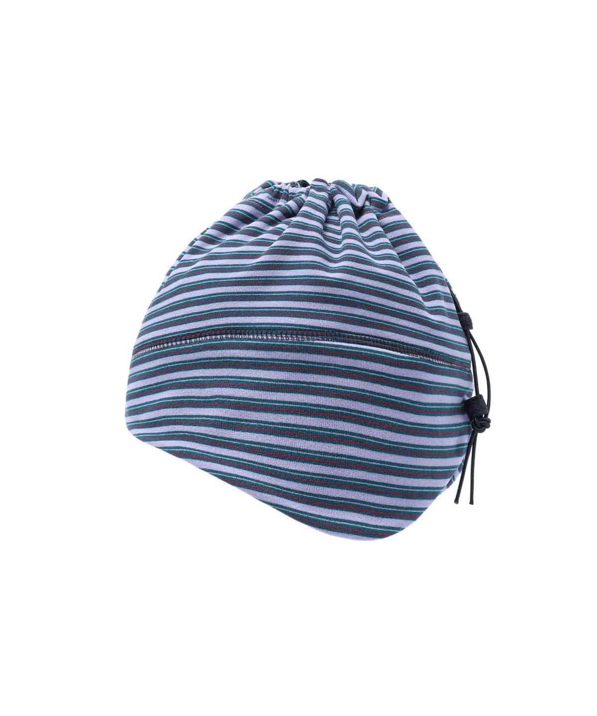 나이스고스트클럽(NICEGHOSTCLUB) FFATS FLEECE STRIPE EARFLAP BEANIE_PURPLE(NG2GFUAB31A)