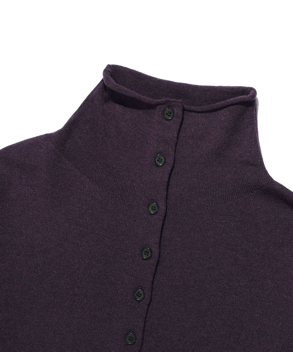 나이스고스트클럽(NICEGHOSTCLUB) FFATS HIGH NECK CARDIGAN_DARK PURPLE(NG2GFUK684A)