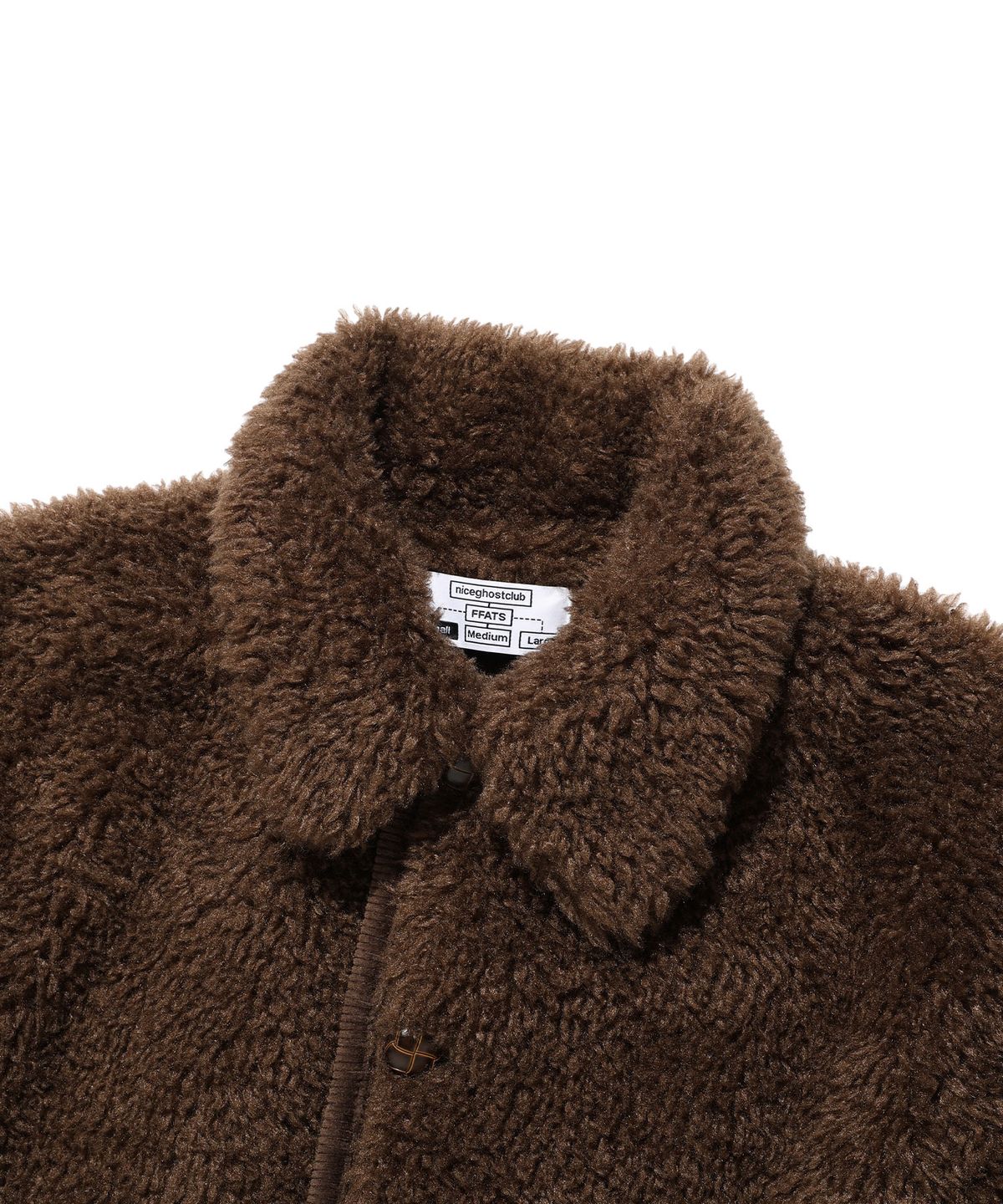 나이스고스트클럽(NICEGHOSTCLUB) FFATS FUR HALF COAT_BROWN(NG2GWUC840A)