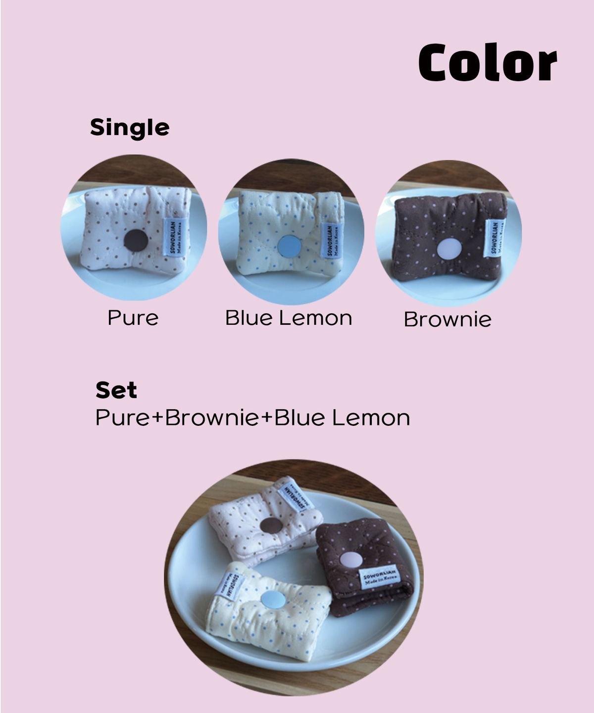 소월리안(SOWORLIAN) (Single)이어폰홀더 Cable Holder_Petit Dot