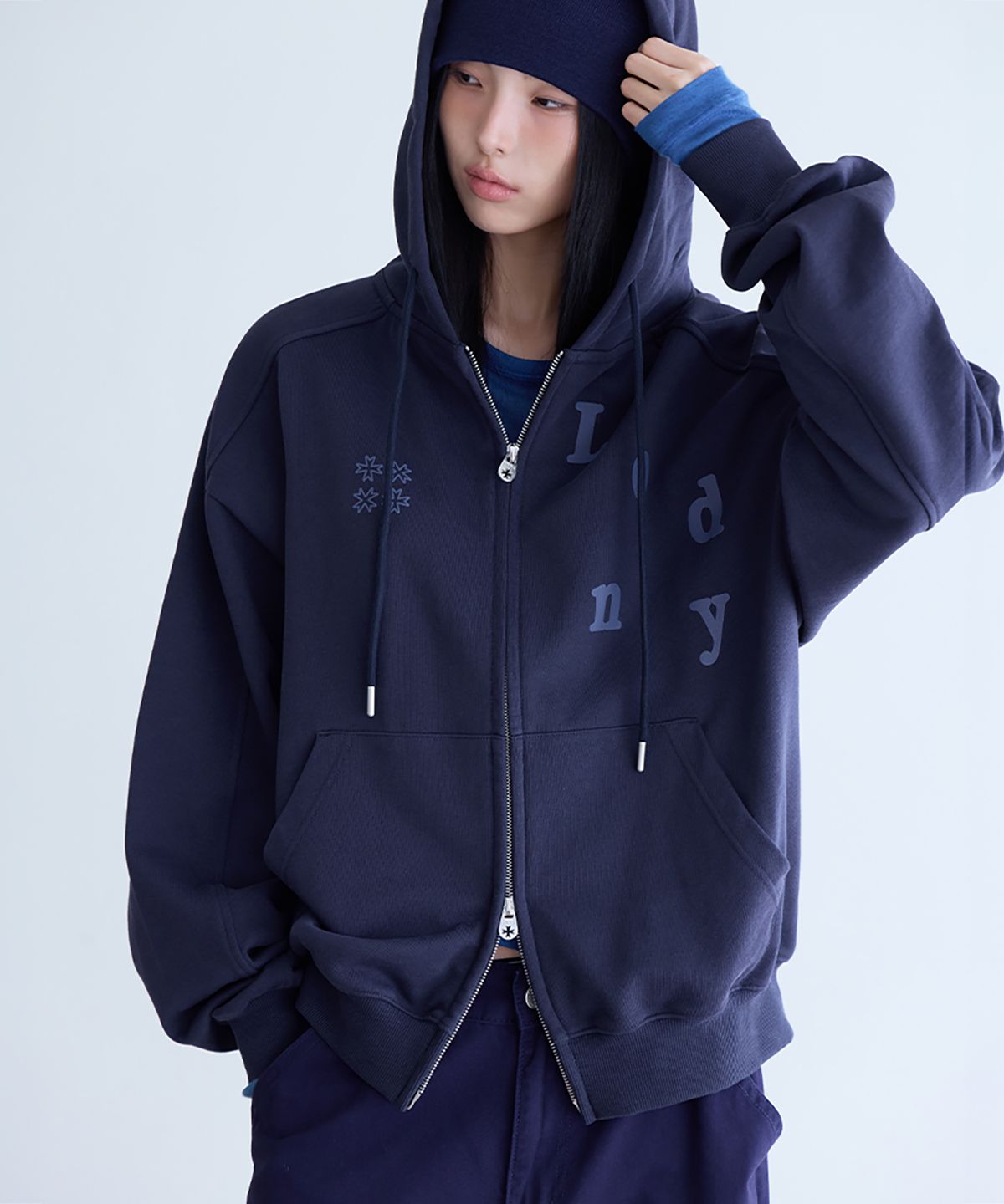 런던다다(LONDONDADA) Londy Hoodie Zip-up, M.GREY