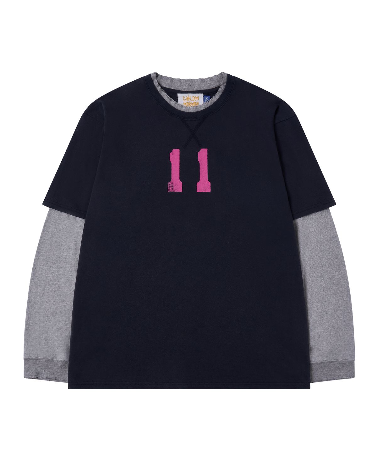 골든선샤인(GOLDEN SUNSHINE) ELEVEN LAYERD LONG SLEEVE T_ClassicNavy