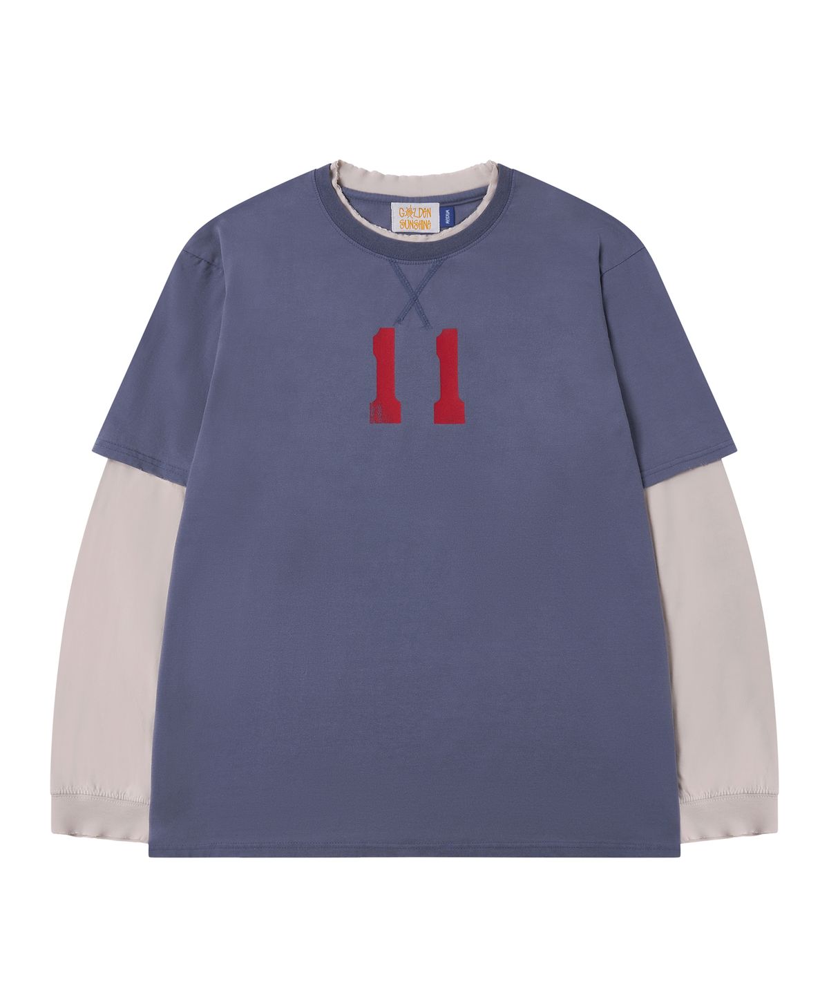 골든선샤인(GOLDEN SUNSHINE) ELEVEN LAYERD LONG SLEEVE T_SmokeBlue