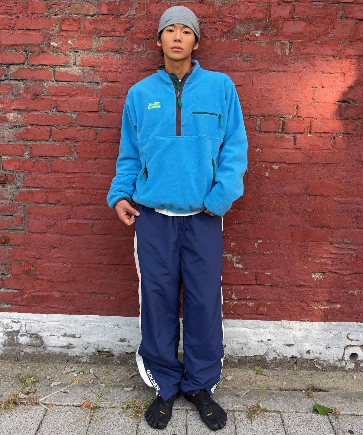 골든선샤인(GOLDEN SUNSHINE) WARM UP PANTS_BNavy/White