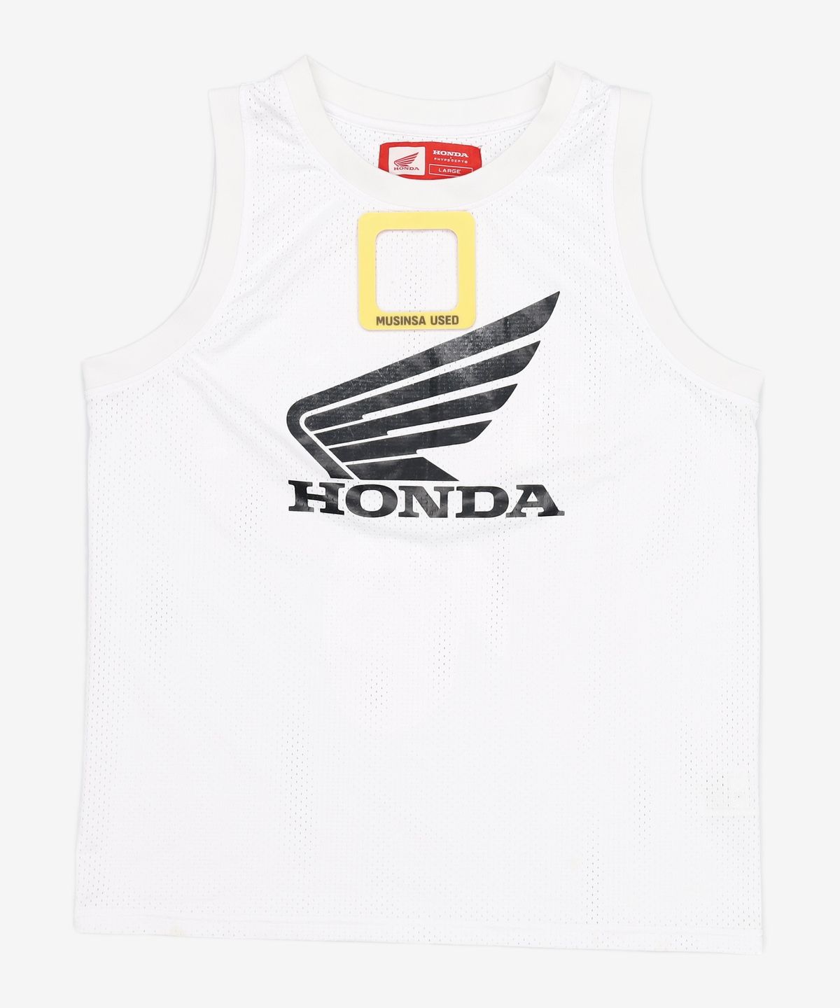 핍스 모터사이클(PHYPS MOTORCYCLE) Original Wing logo Mesh Sleeveless White L