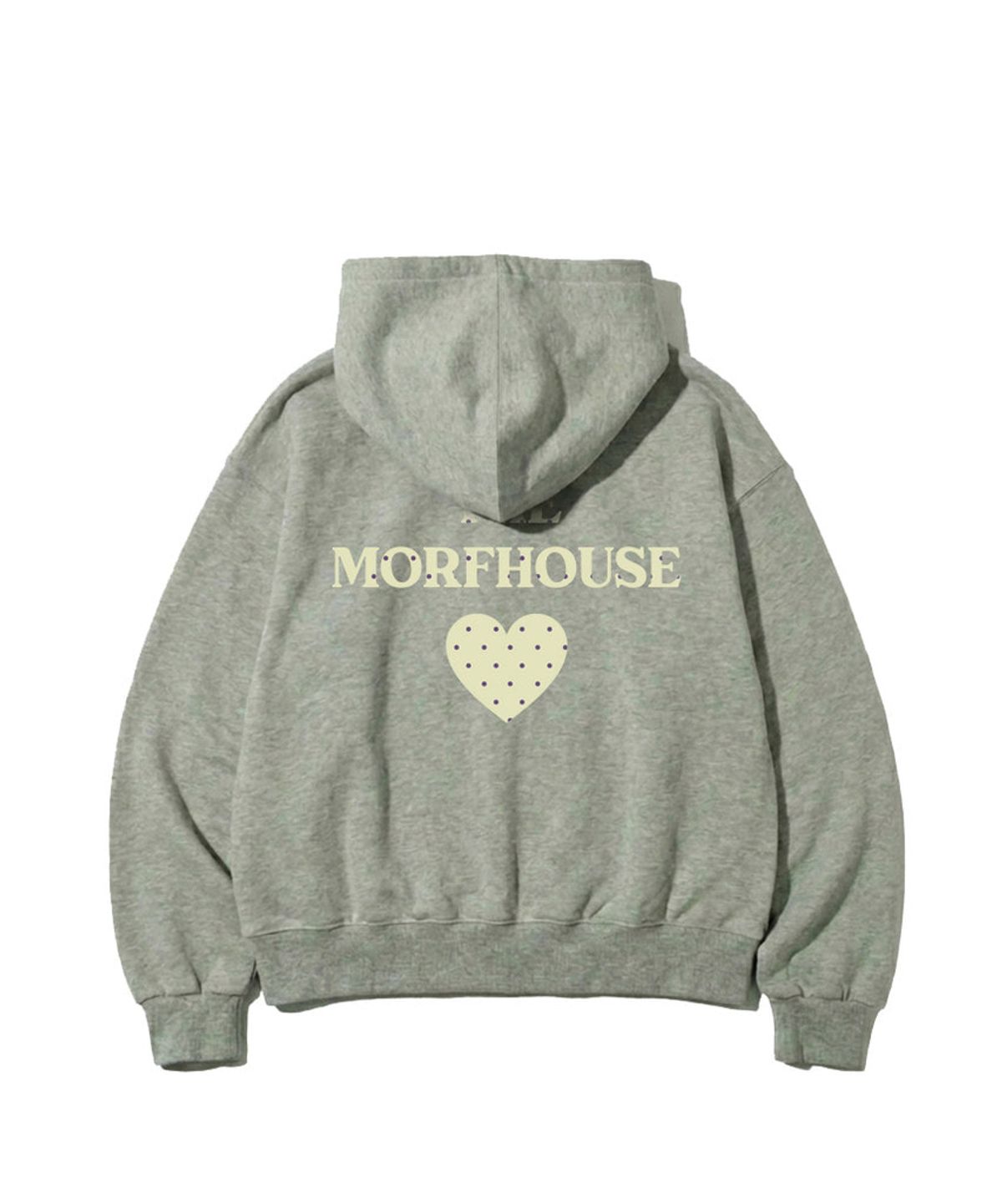 더모프하우스(THEMORFHOUSE) 도트 심볼 프린트 투웨이 후드집업 그레이