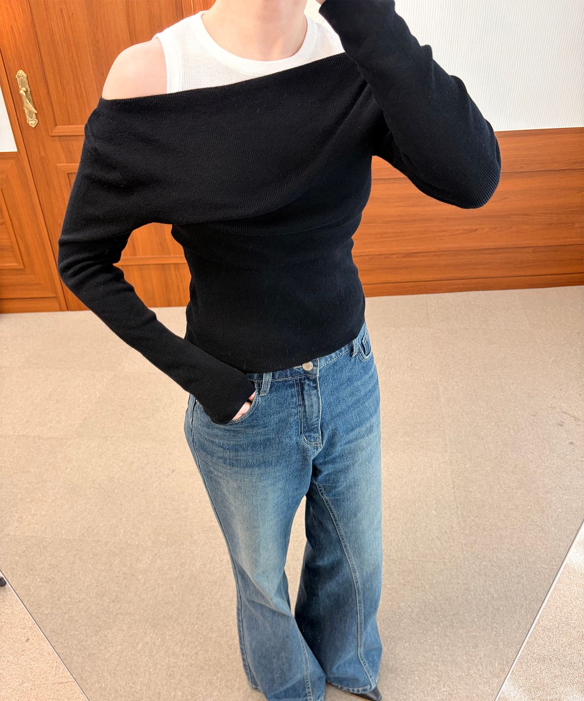 이브(YIV) Niel Layered Knit Top