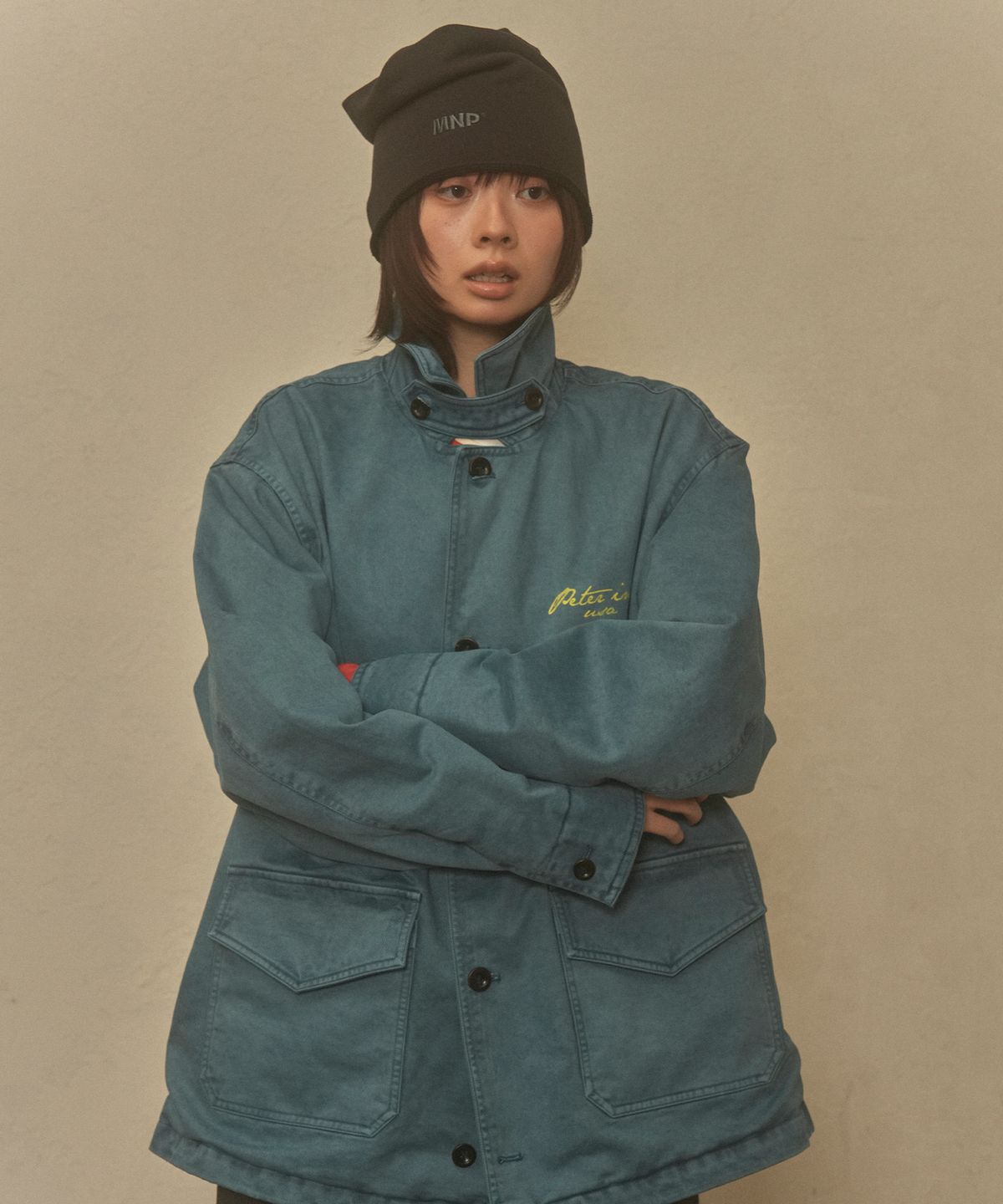 마이네임이즈피터(MYNAMEISPETER) PETER FRENCH WORK JACKET - WASHED BLUE