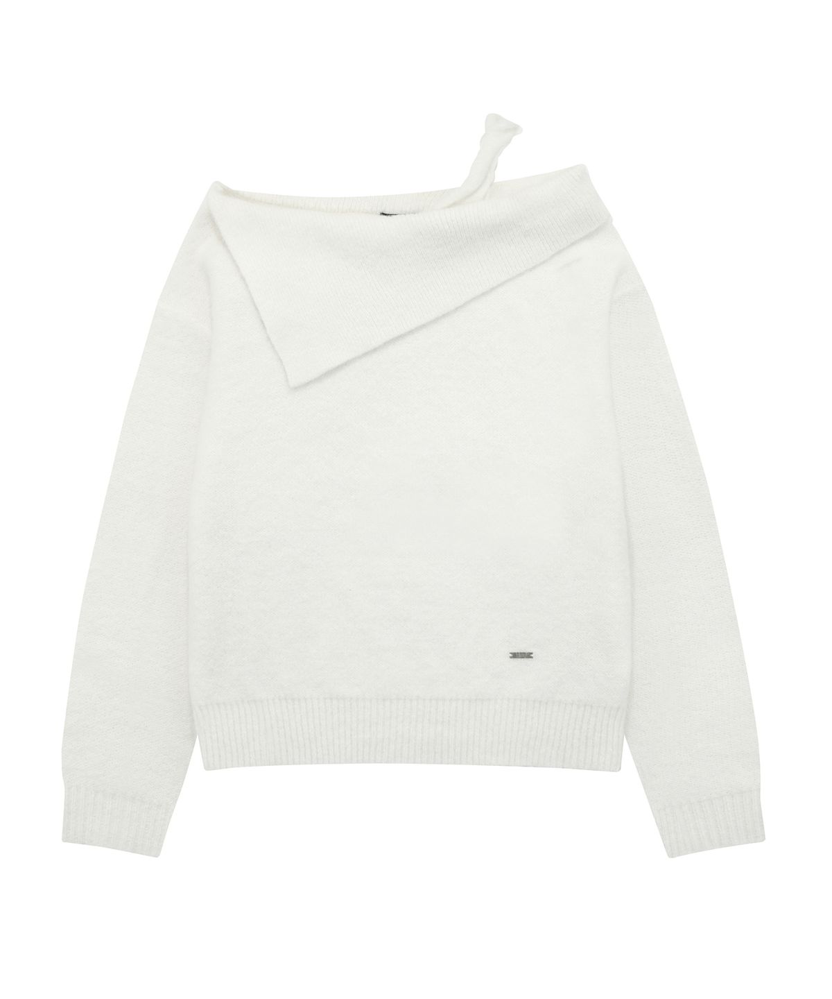 511비전(511VISION) TWIST OFF-SHOULDER KNIT, WHITE