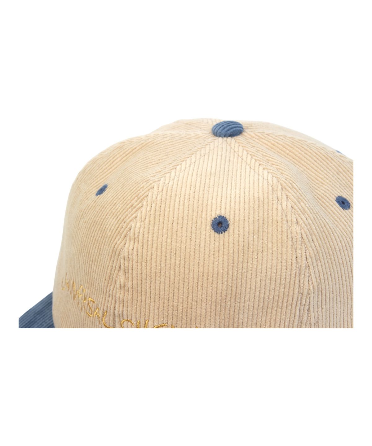 유니버셜 케미스트리(UNIVERSAL CHEMISTRY) Corduroy Logo Beige Strapback Cap