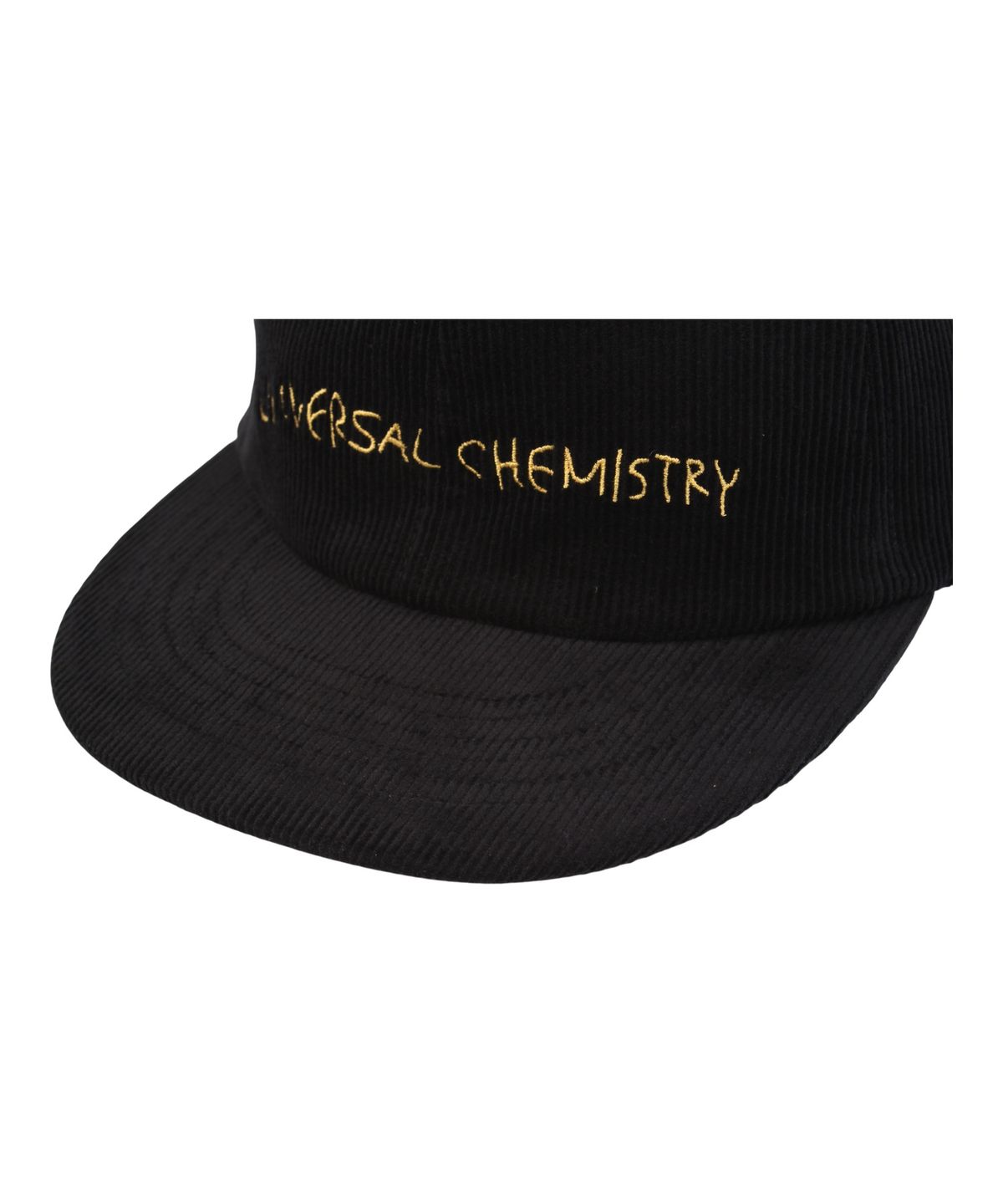 유니버셜 케미스트리(UNIVERSAL CHEMISTRY) Corduroy Logo Black Strapback Cap