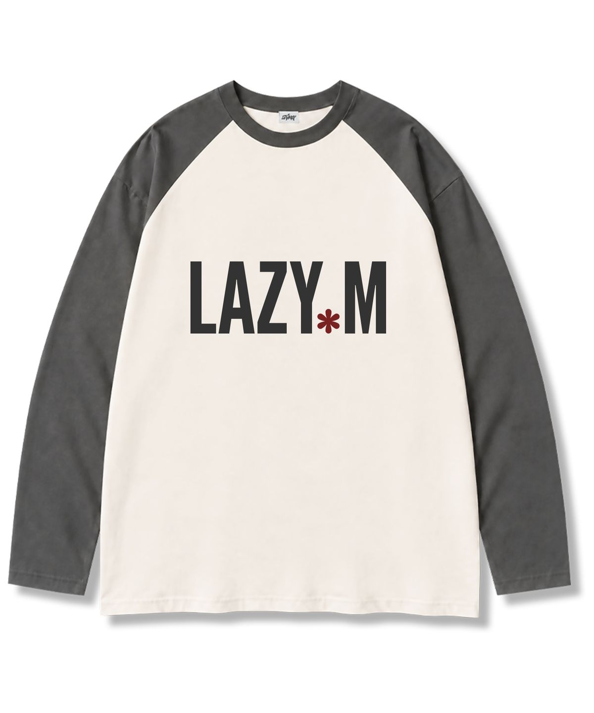 레이지메리(LAZYMERRY) LAZY.M 나그랑 배색 긴팔 티셔츠 3컬러