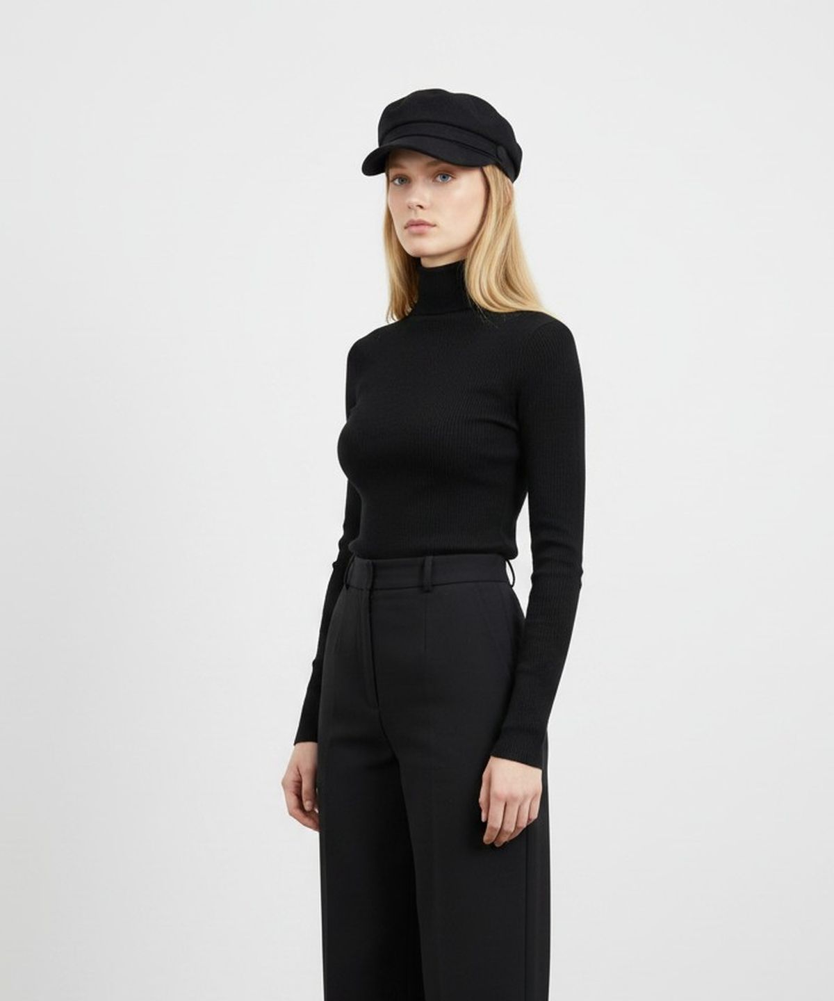 유니버셜 케미스트리(UNIVERSAL CHEMISTRY) Wool Line Black Marine Cap 마린캡