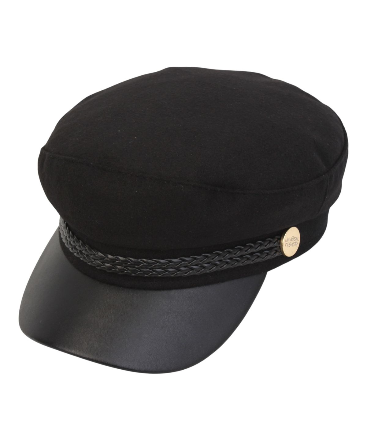 유니버셜 케미스트리(UNIVERSAL CHEMISTRY) Wool Punk Rope Black Marine Cap 마린캡
