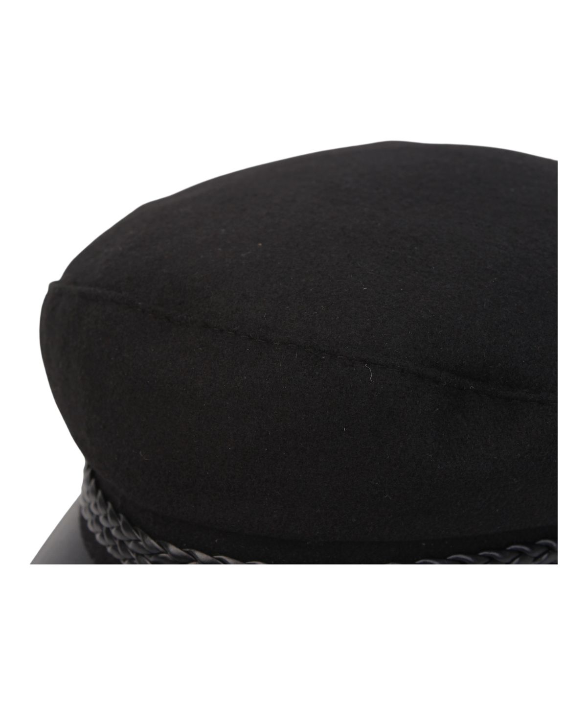 유니버셜 케미스트리(UNIVERSAL CHEMISTRY) Wool Punk Rope Black Marine Cap 마린캡