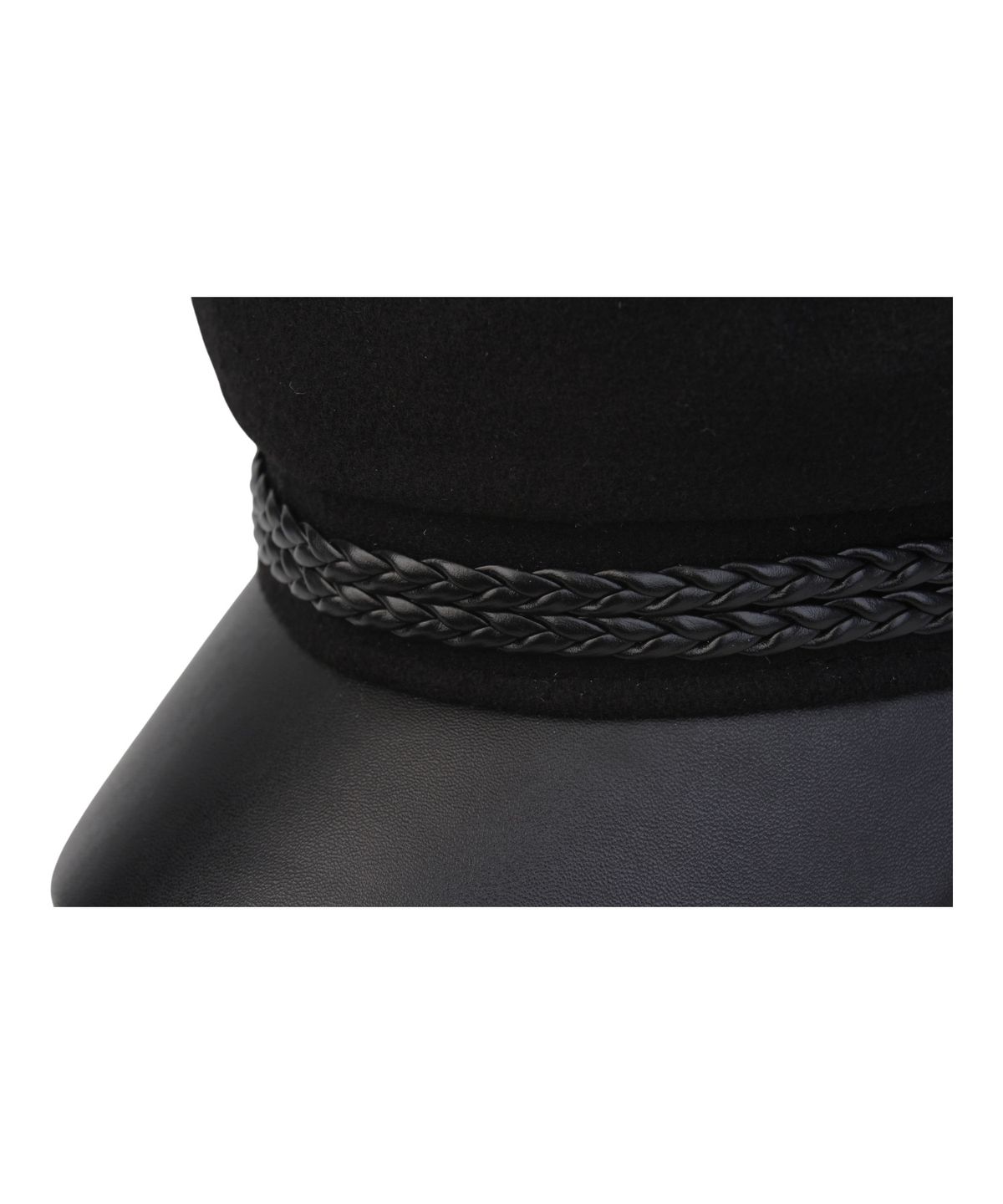 유니버셜 케미스트리(UNIVERSAL CHEMISTRY) Wool Punk Rope Black Marine Cap 마린캡