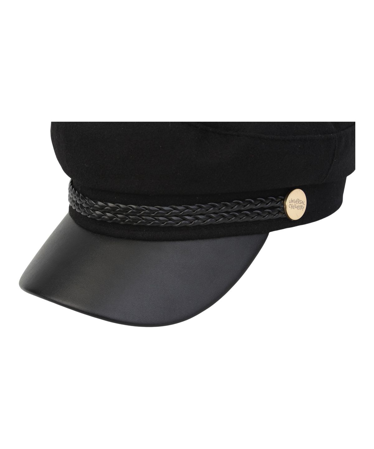 유니버셜 케미스트리(UNIVERSAL CHEMISTRY) Wool Punk Rope Black Marine Cap 마린캡