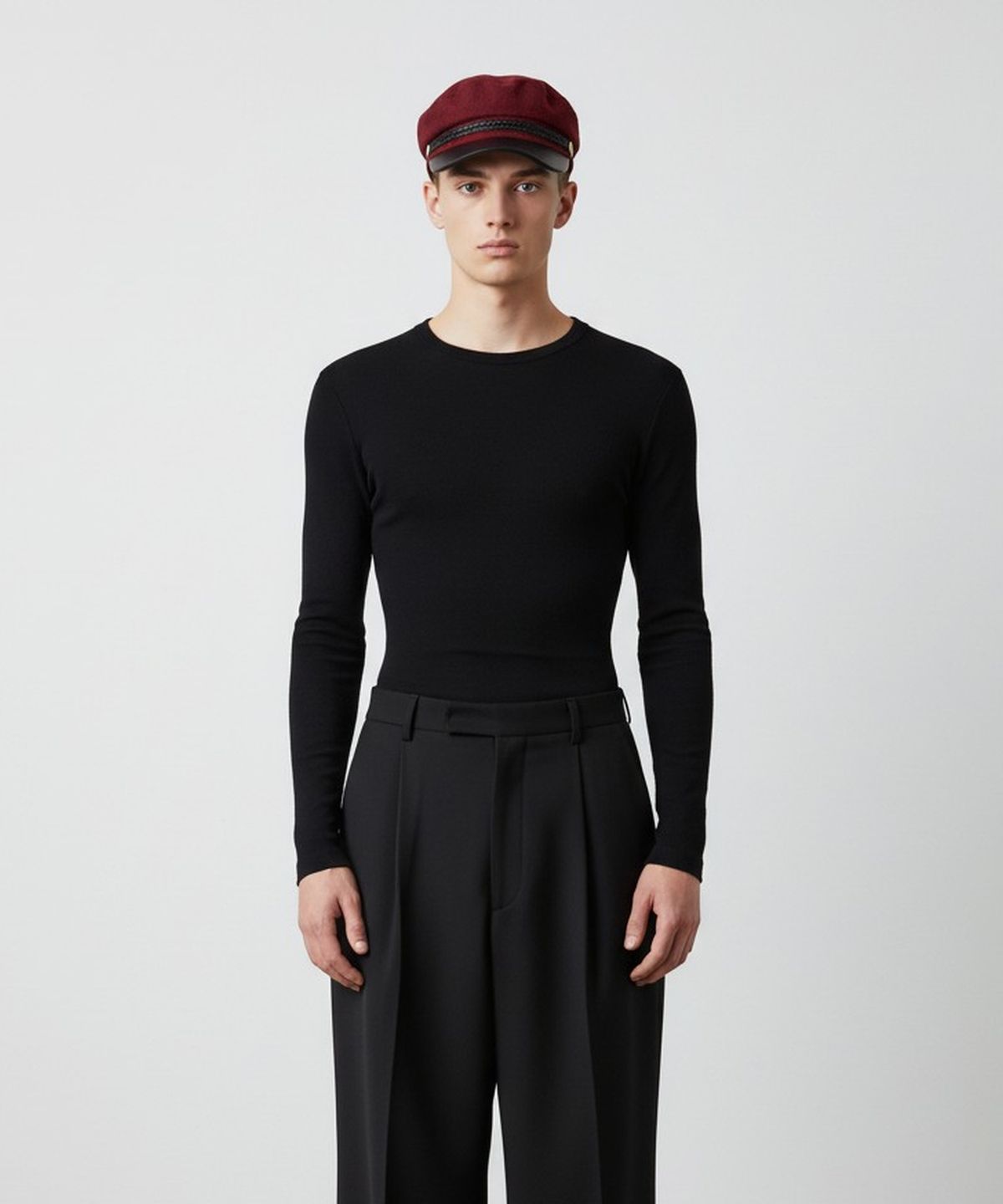 유니버셜 케미스트리(UNIVERSAL CHEMISTRY) Wool Punk Rope Red Marine Cap 마린캡