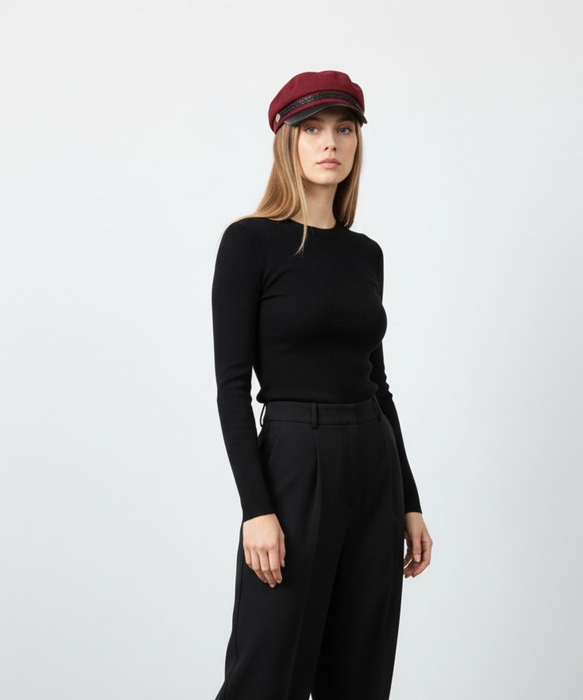 유니버셜 케미스트리(UNIVERSAL CHEMISTRY) Wool Punk Rope Red Marine Cap 마린캡