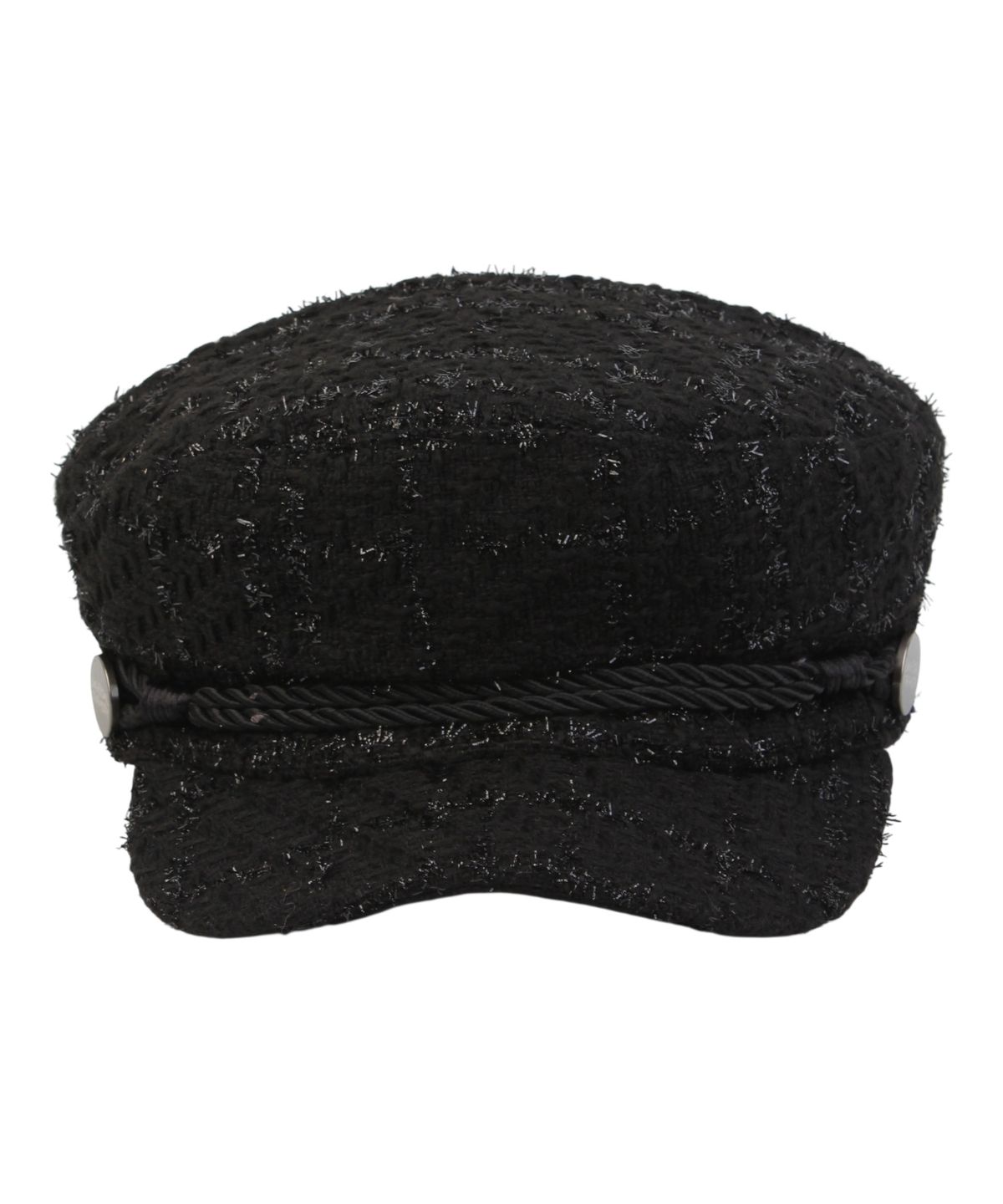 유니버셜 케미스트리(UNIVERSAL CHEMISTRY) Shiny Logo Rope Black Marine Cap 마린캡