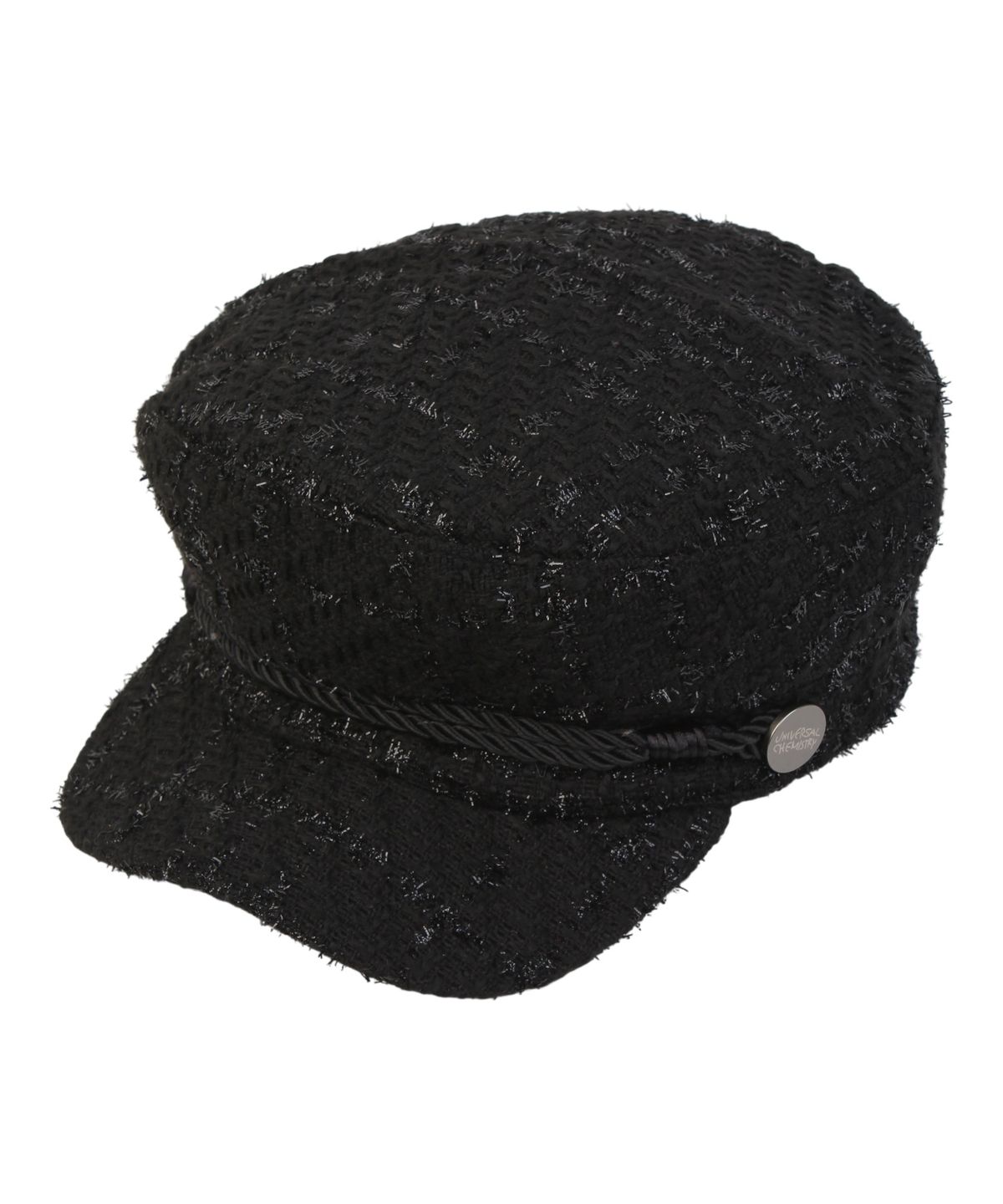 유니버셜 케미스트리(UNIVERSAL CHEMISTRY) Shiny Logo Rope Black Marine Cap 마린캡
