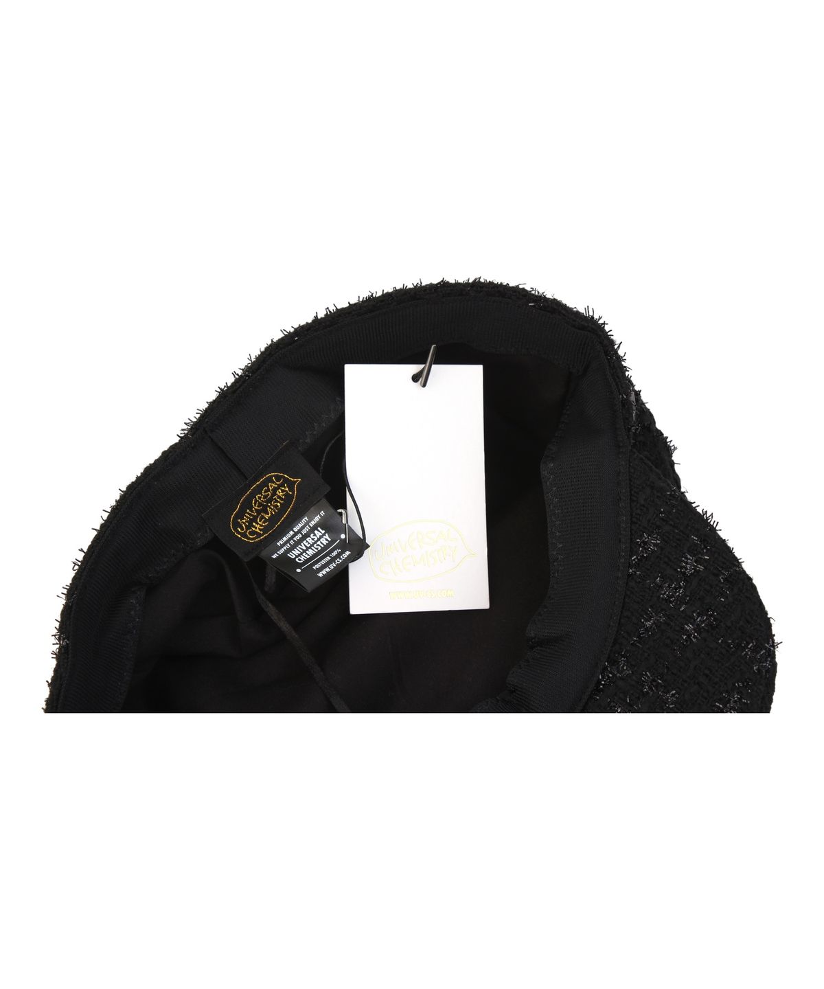 유니버셜 케미스트리(UNIVERSAL CHEMISTRY) Shiny Logo Rope Black Marine Cap 마린캡