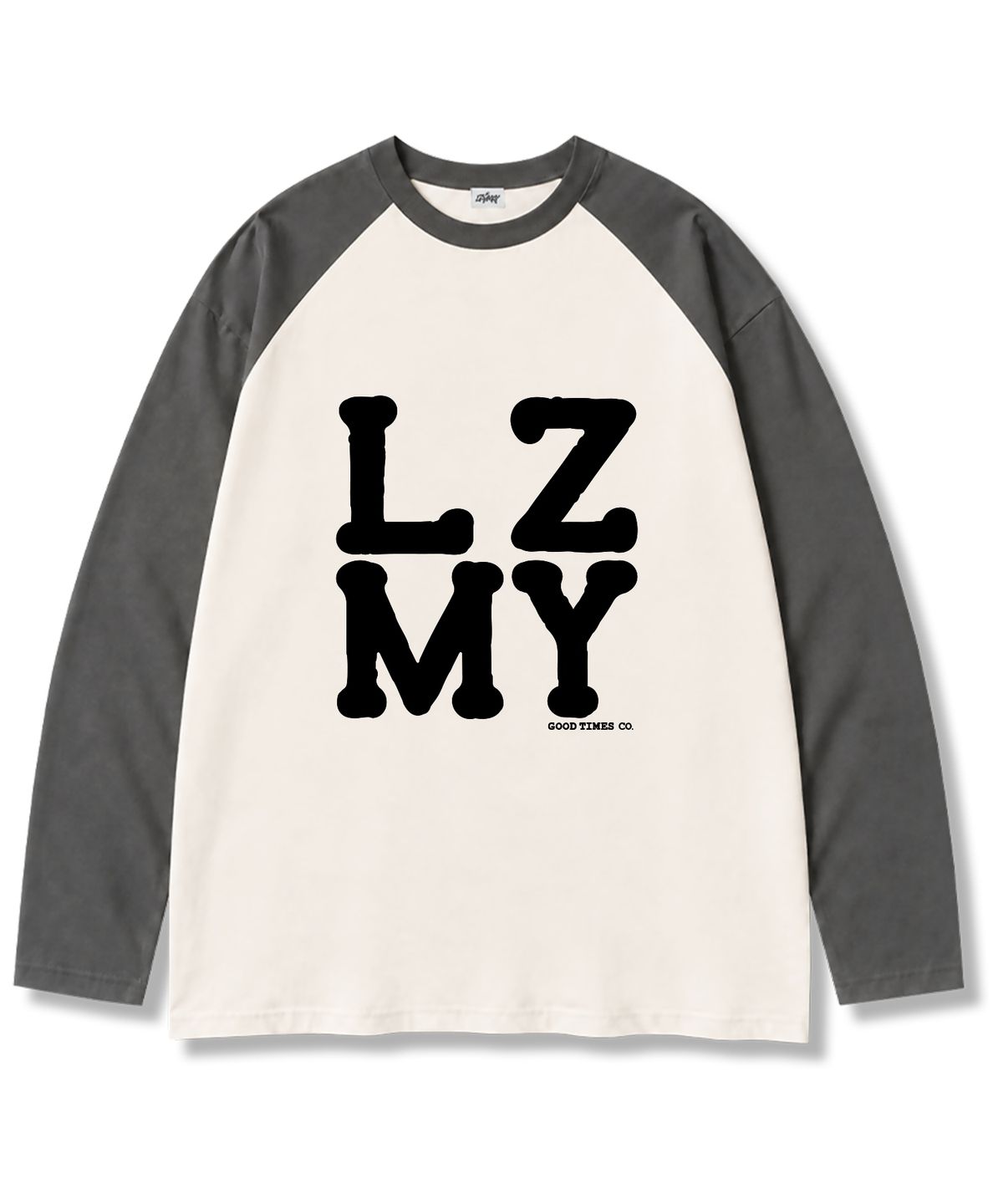 레이지메리(LAZYMERRY) LZMY굿타임 나그랑 배색 긴팔 티셔츠 3컬러