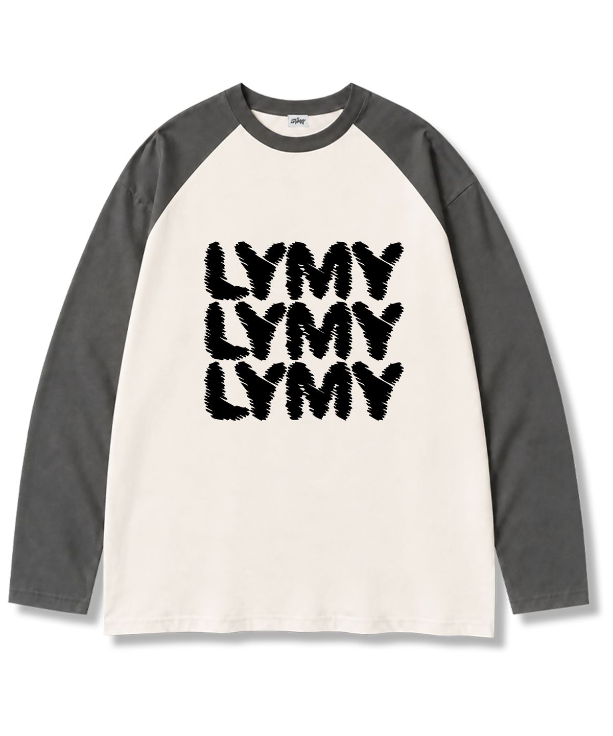 레이지메리(LAZYMERRY) 엘와이엠와이 나그랑 배색 긴팔 티셔츠 3컬러