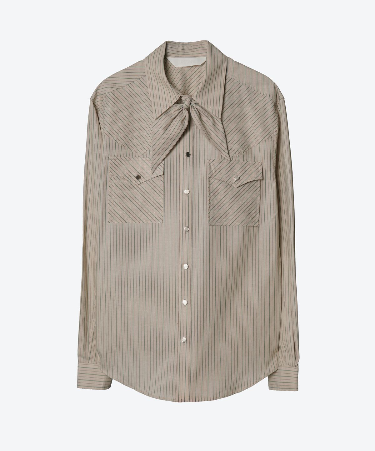 언티지(UNTAGE) 스트라이프 웨스턴 셔츠[Beige(UNISEX)]_UTS-SS75