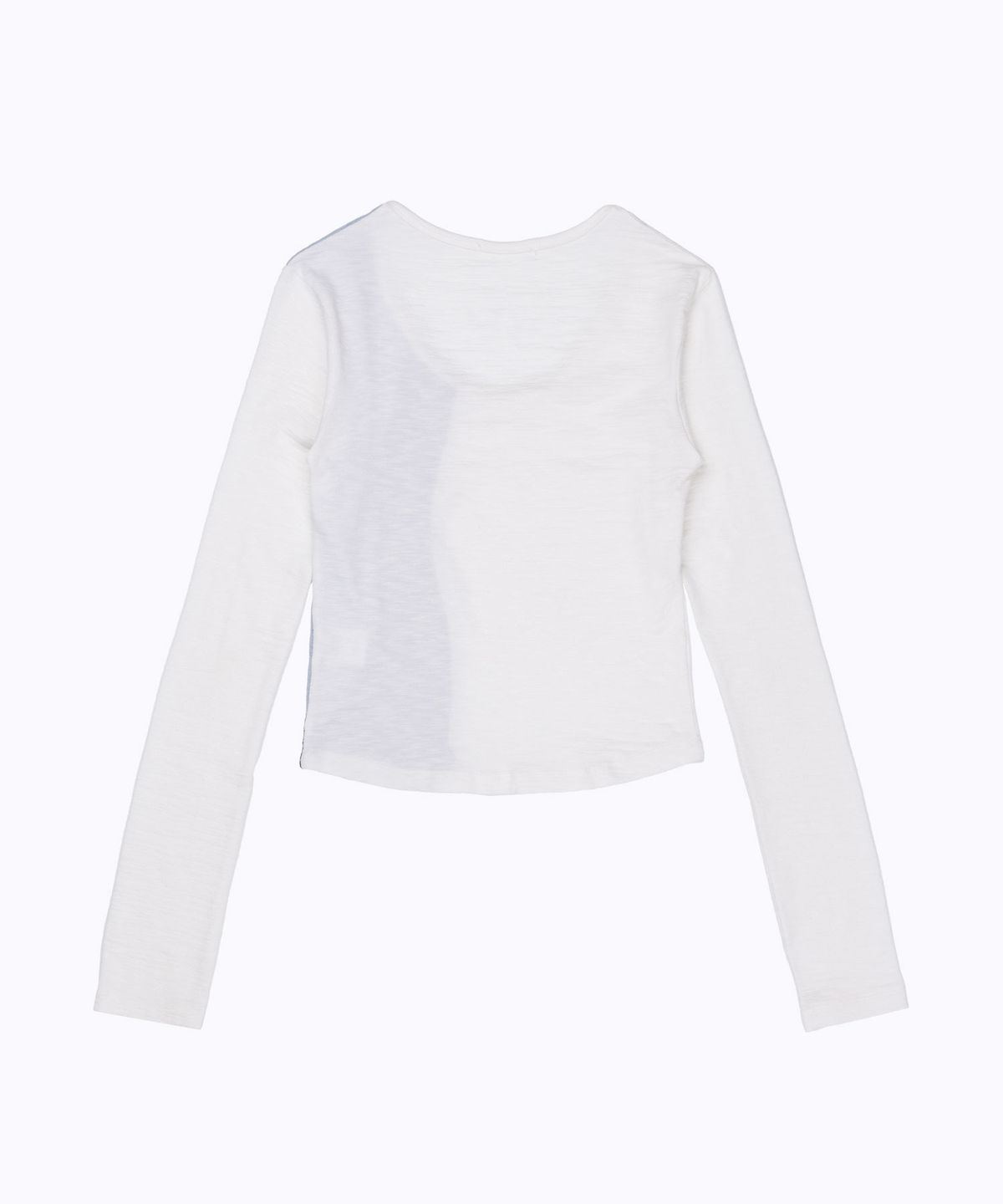라이라이(LYELYE) Soft Curved Colorblock Longsleeve Tee [Ivory]
