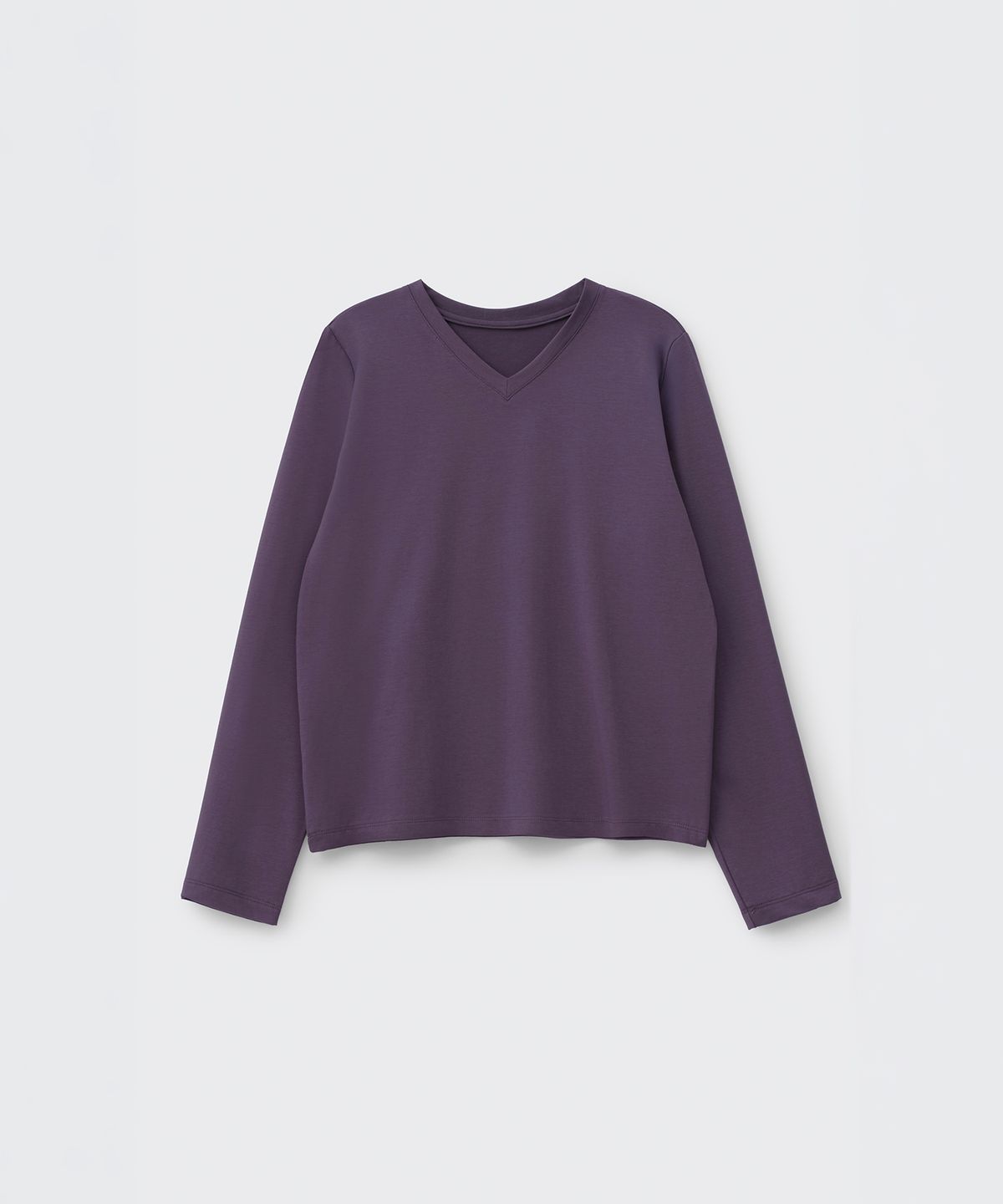 코스모스(COSMOSS) SOFT V-NECK TOP (PURPLE)