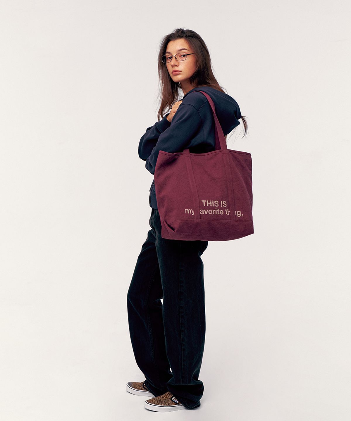 베케이션스팟(VACATIONSPOT) T.I.F Tote Bag Purple