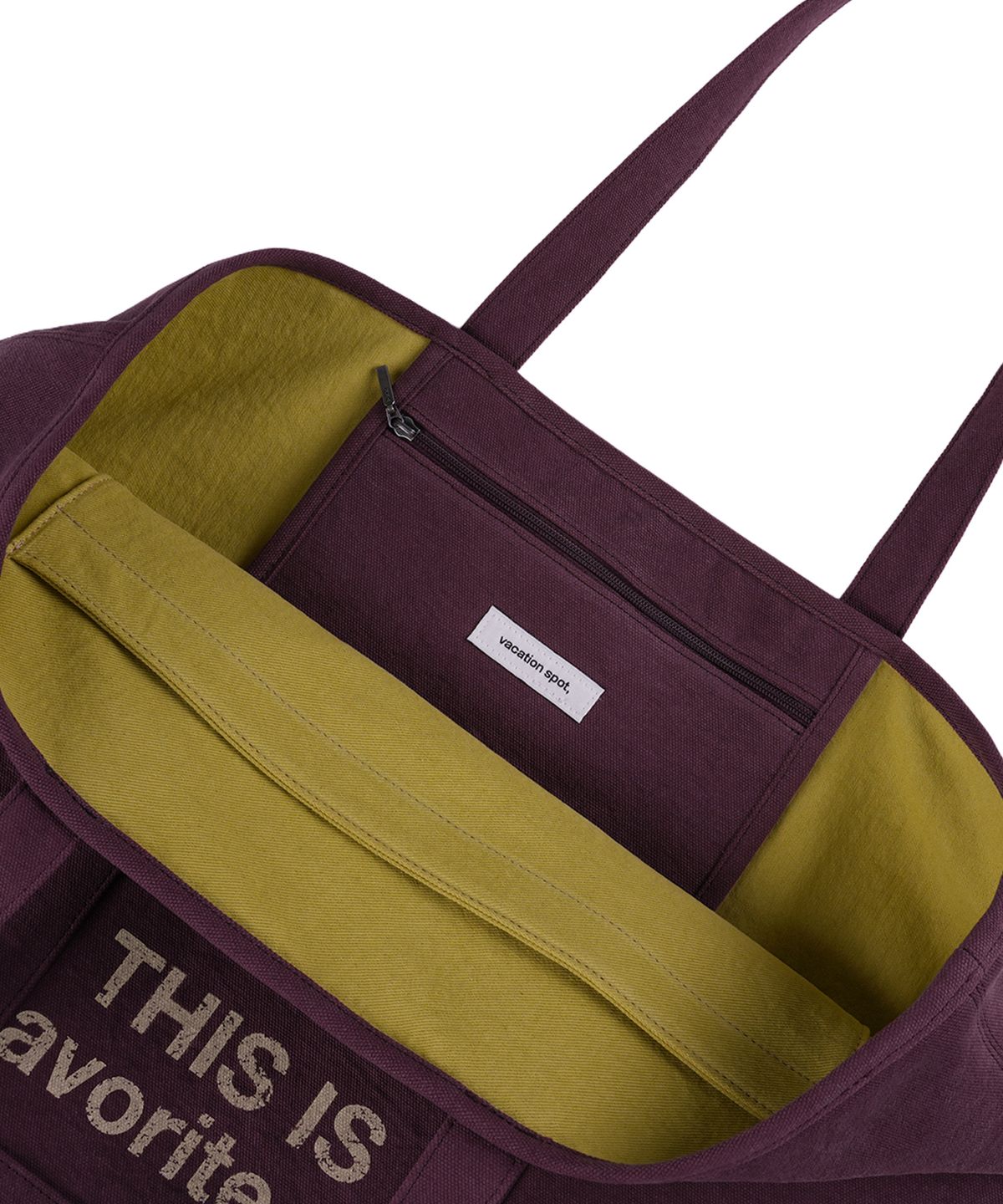 베케이션스팟(VACATIONSPOT) T.I.F Tote Bag Purple