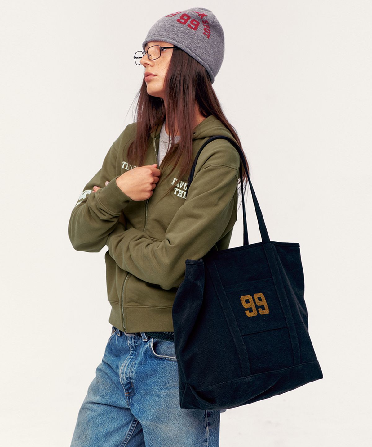 베케이션스팟(VACATIONSPOT) T.I.F Tote Bag Black